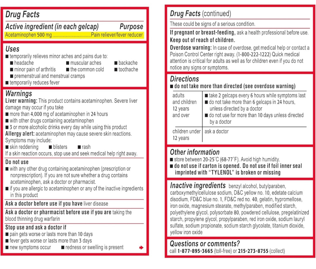 Tylenol (Acetaminophen)