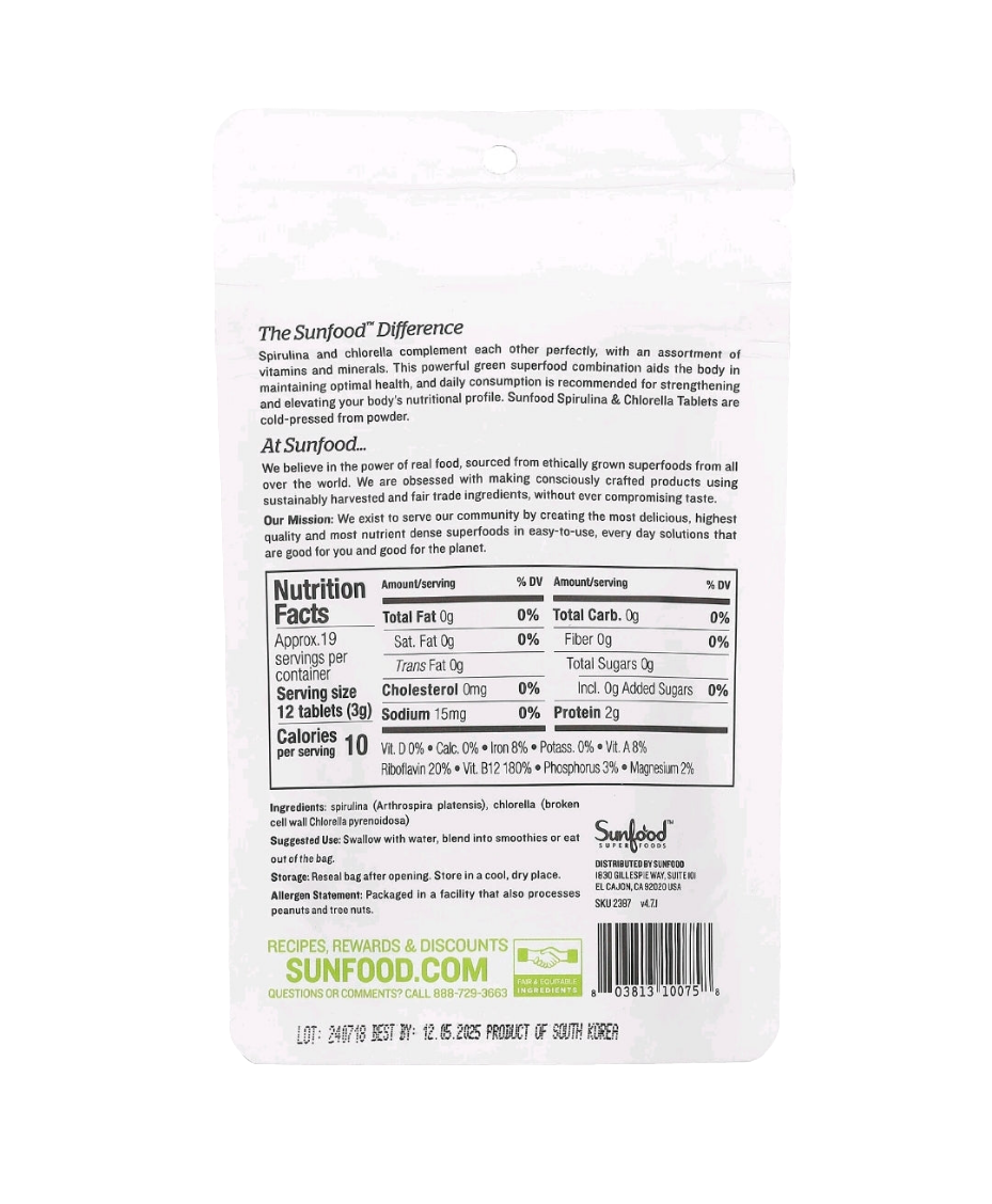 Spirulina & chlorella