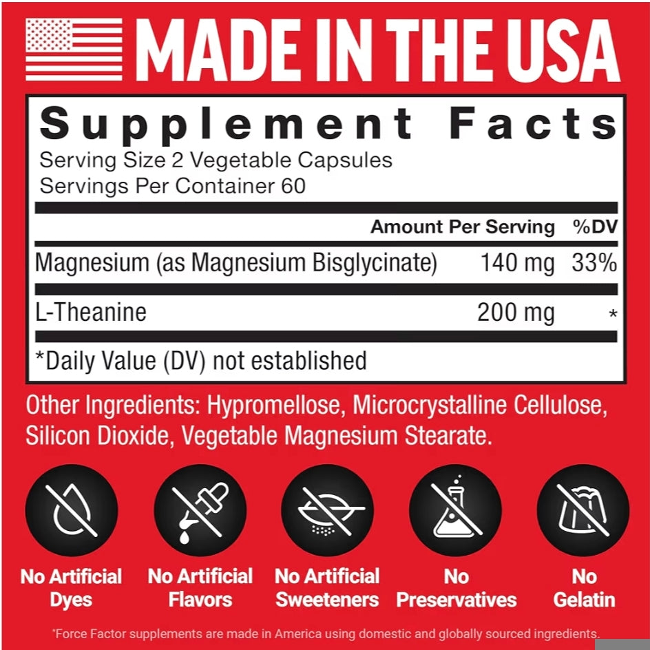 Magnesium glycinate + L-Theanine