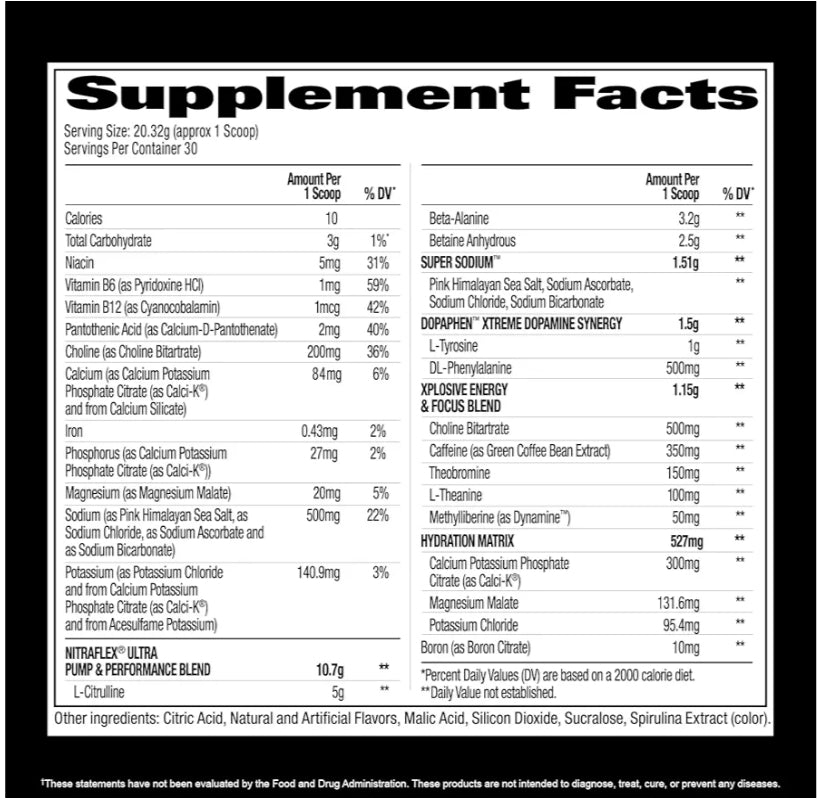 Pre-Workout Nitraflex Ultra