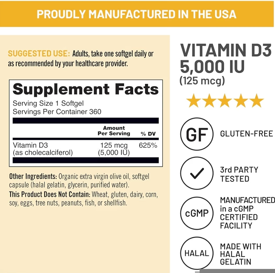 Vitamin D3 ☀️
